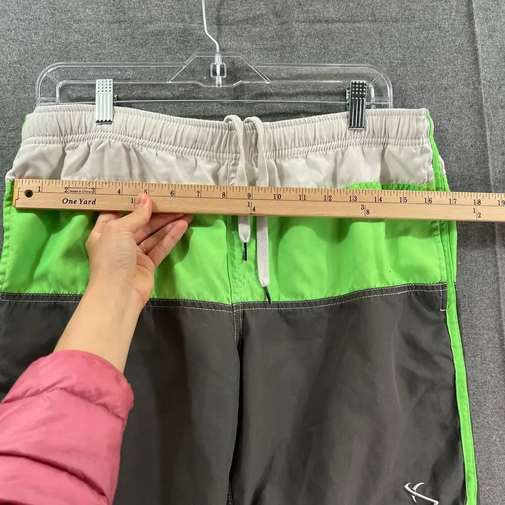 Lost Shorts Adults Size Medium Green & Gray Casual Mens Shorts